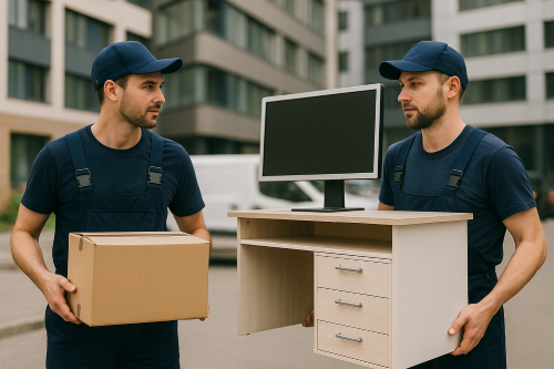 Büro umziehen samt Technik mit dem Möbeltaxi